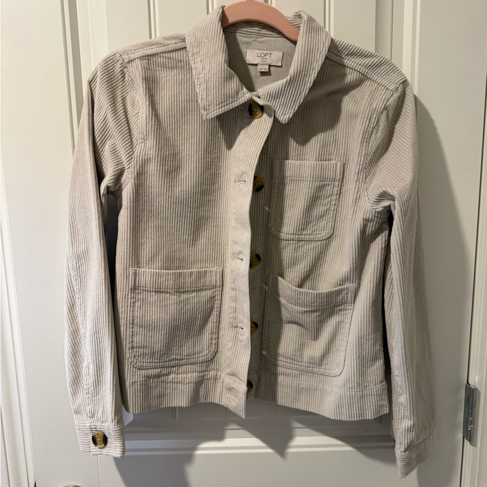 Loft XSP Tan Corduroy Jacket